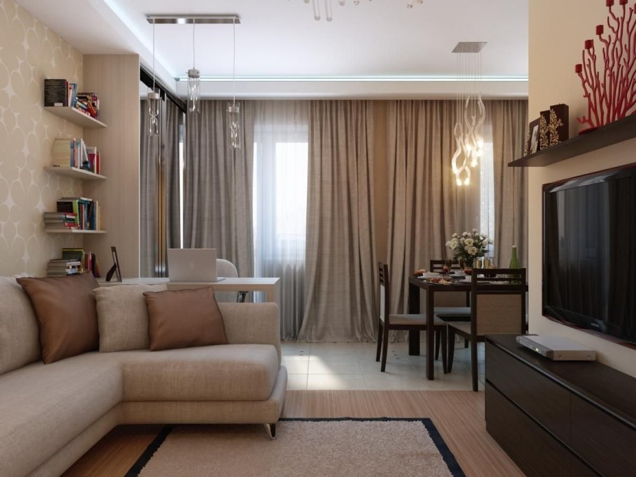 Интерьер двухкомнатной квартиры