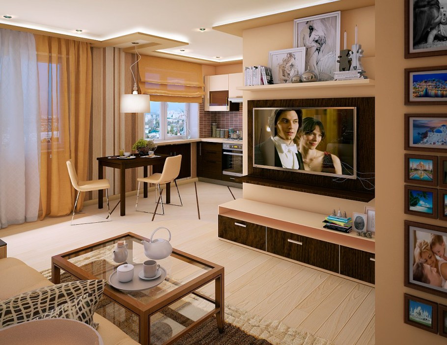 Интерьер двухкомнатной хрущевки