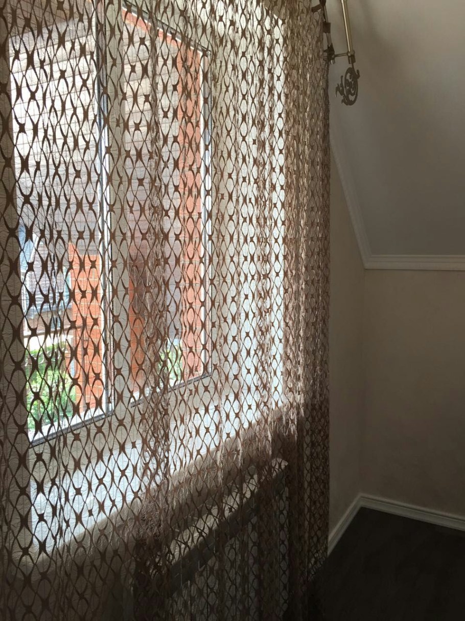 Тюль крупная сетка