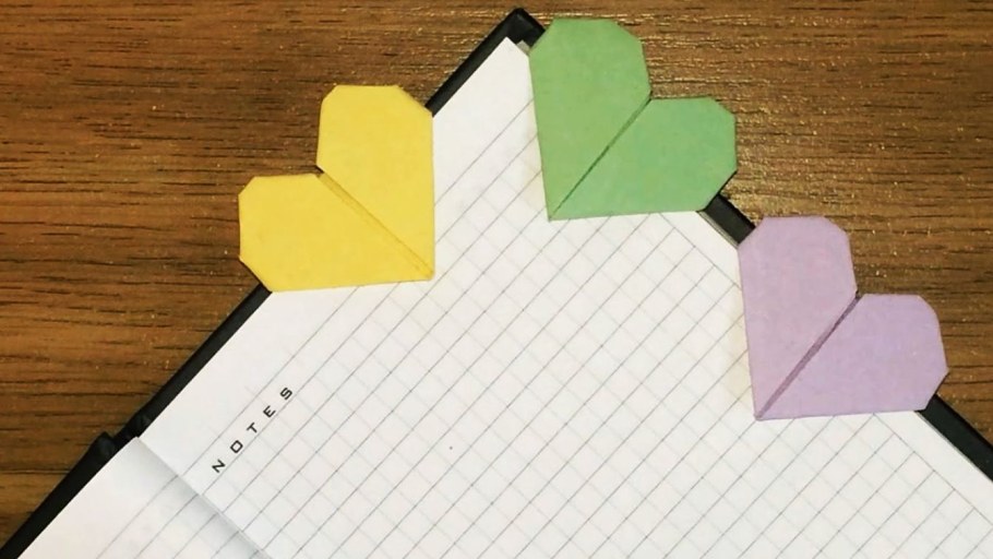 Закладка в виде сердца