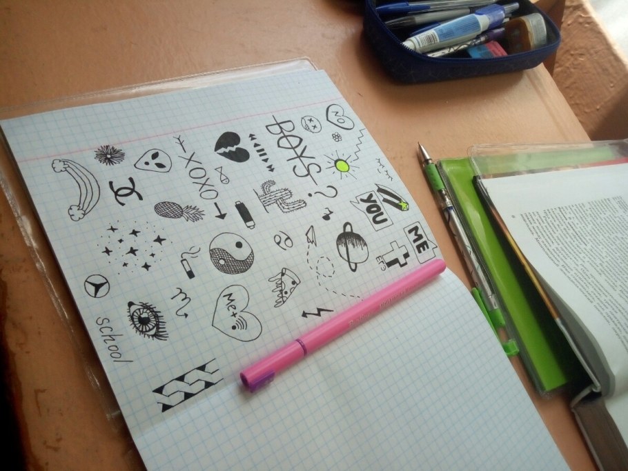 Идеи для рисунков в тетради