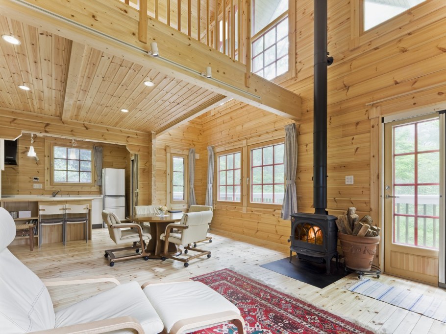 Интерьеры домов Honka из клееного бруса