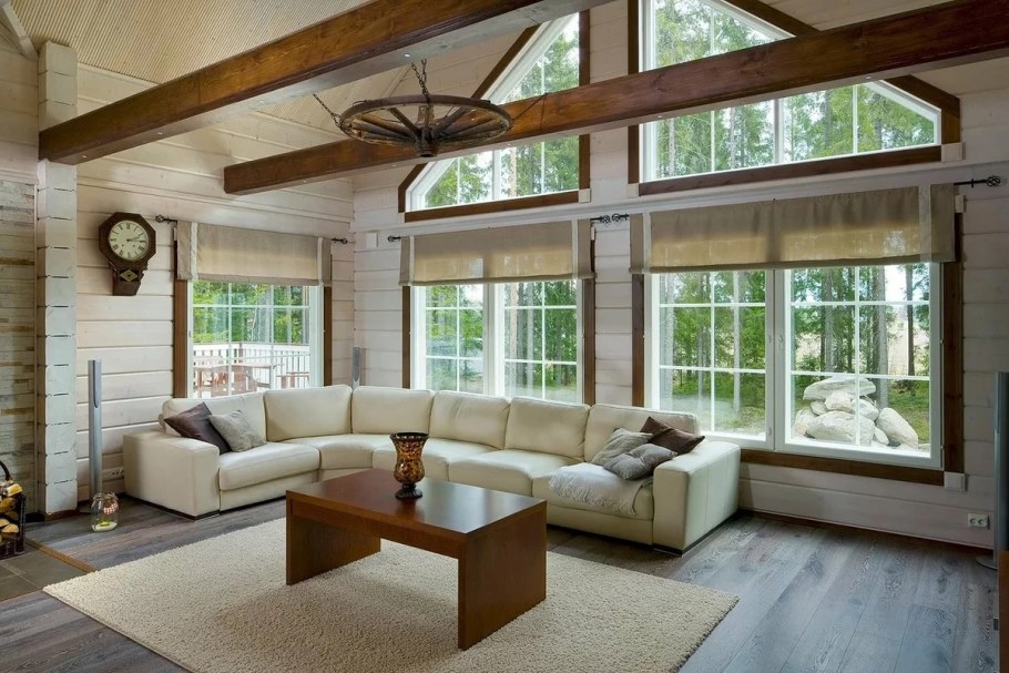 Интерьер деревянного дома