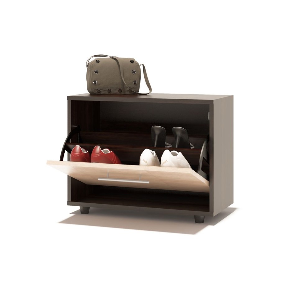 Обувница уно-51 венге/дуб молочный