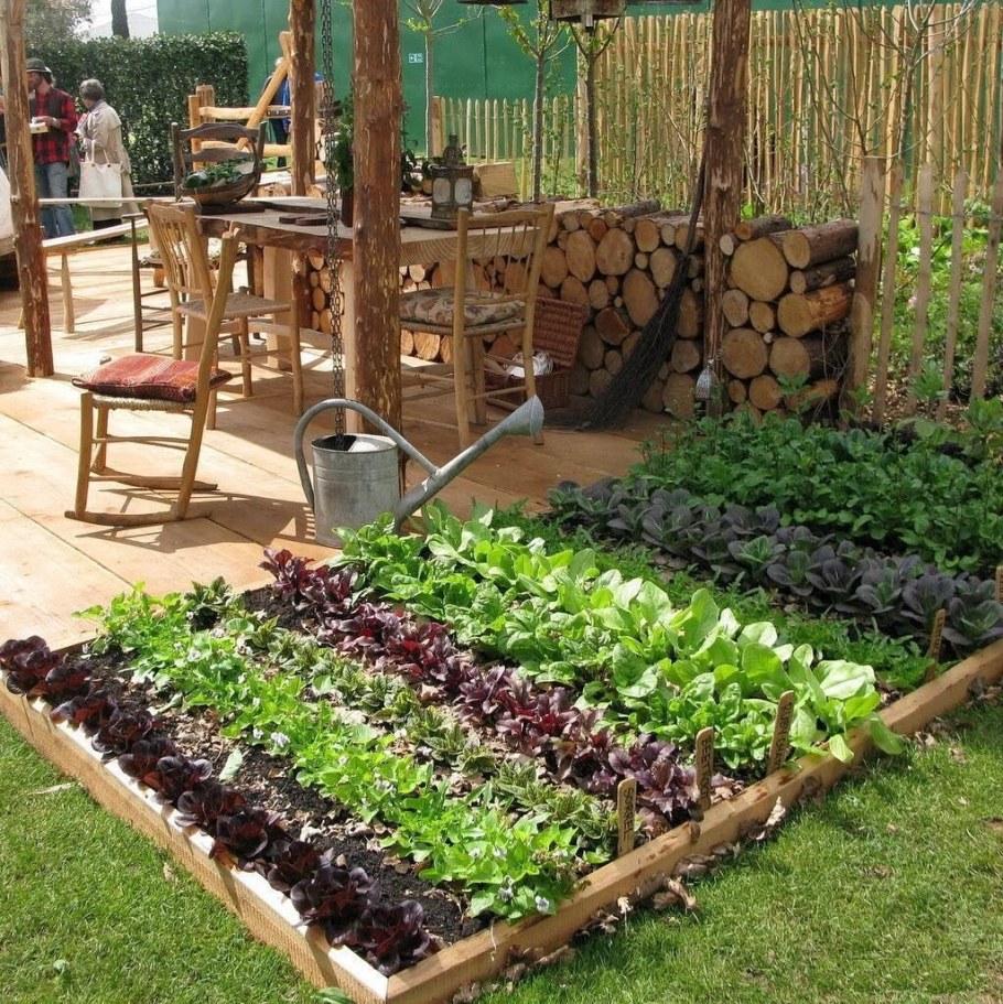 Красивые грядки на даче