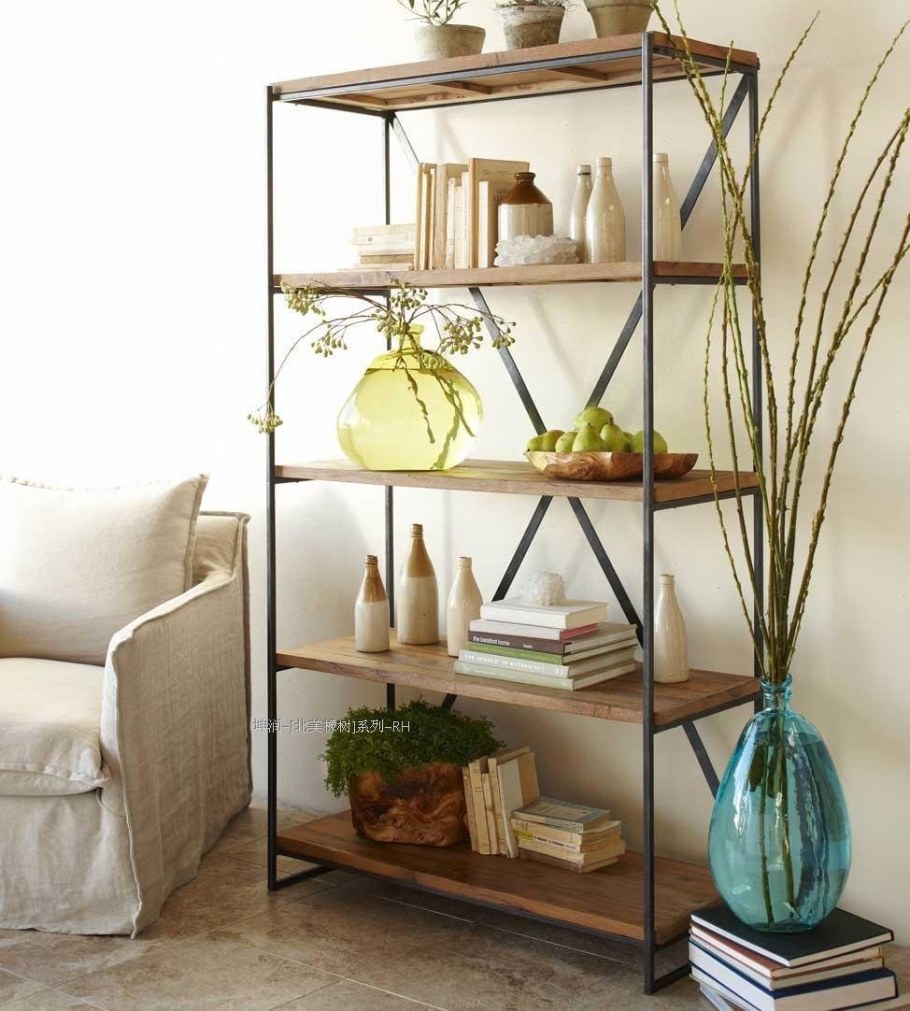 Стеллаж в интерьере