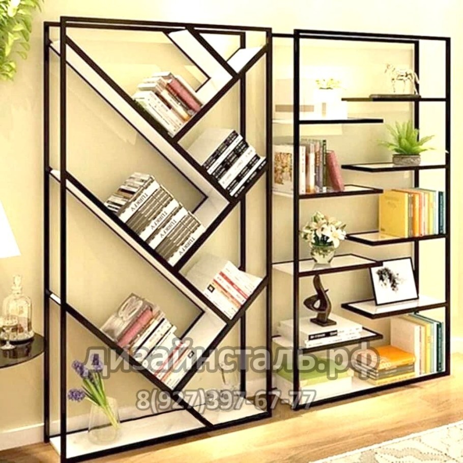 Стеллаж в интерьере