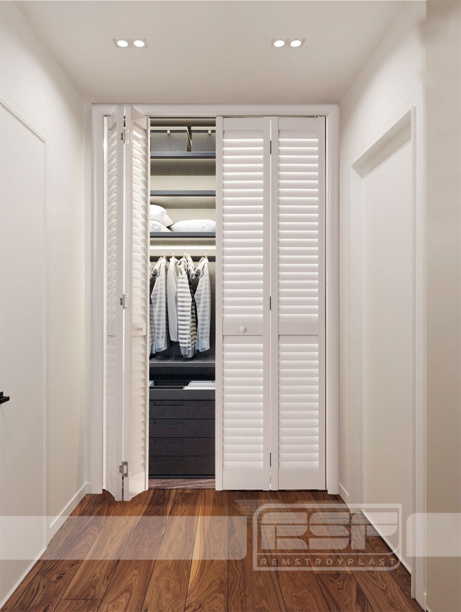 Дверь жалюзийная серый ясень 803мм