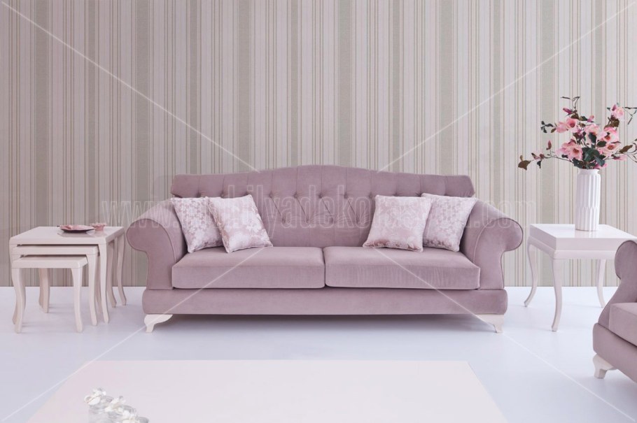 Диван пепельно розовый