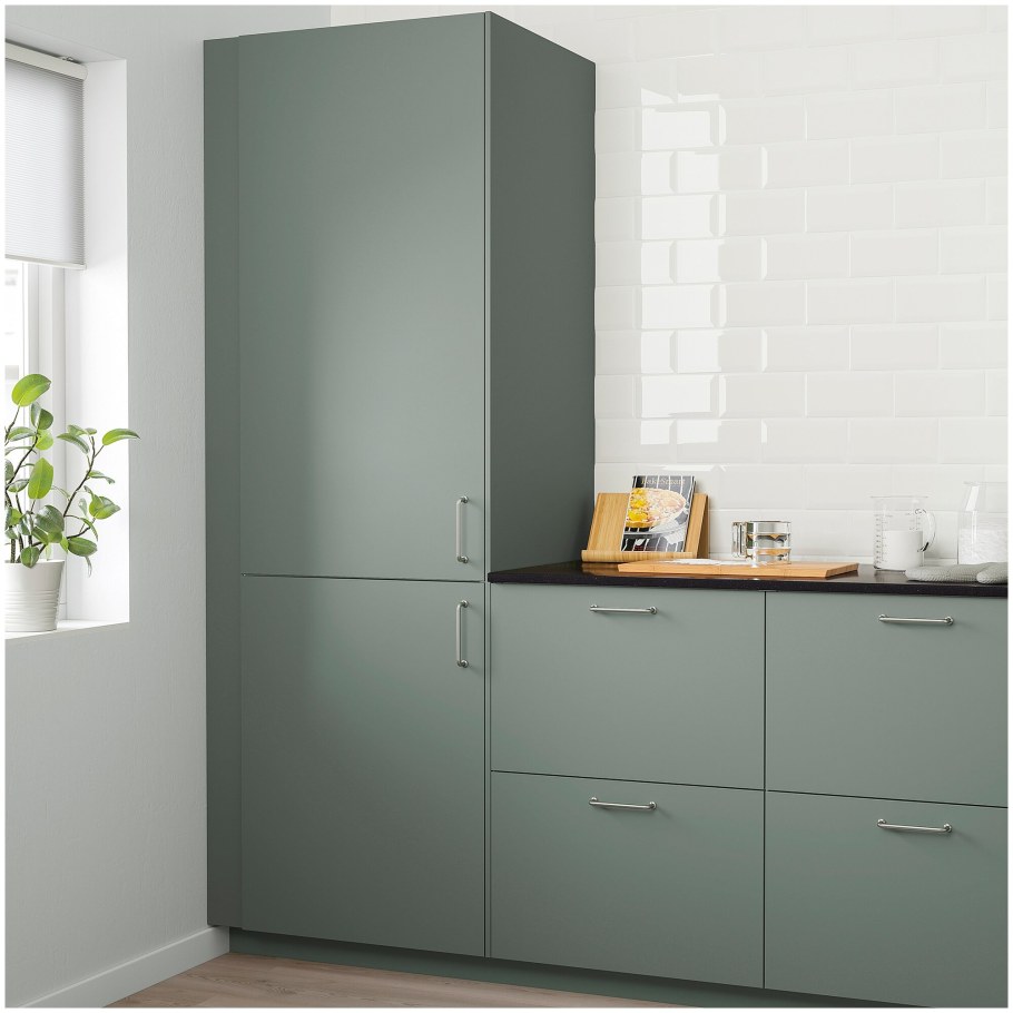 Кухня ikea зеленая бодарп