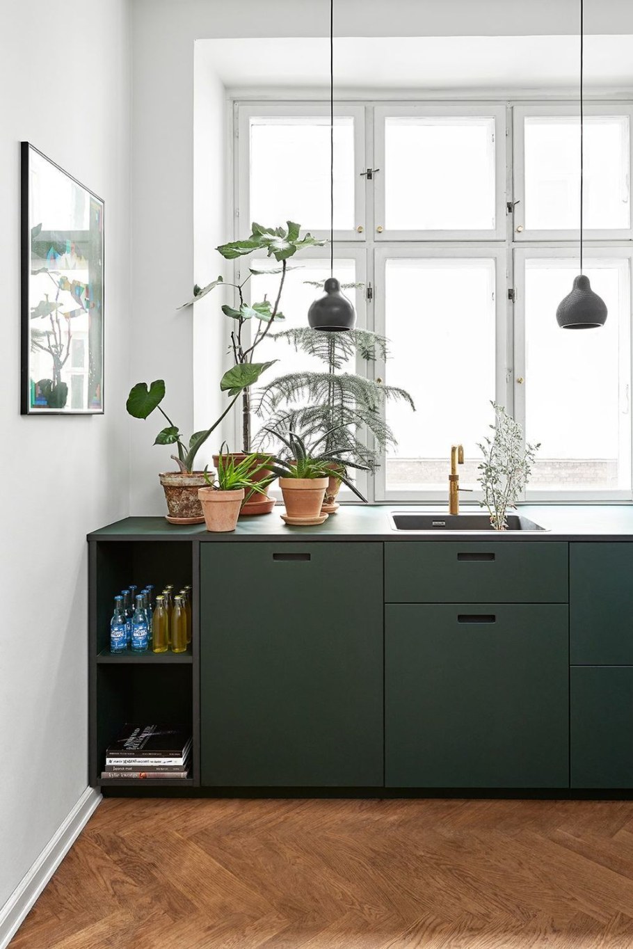 Кухня икеа бодарп зеленый