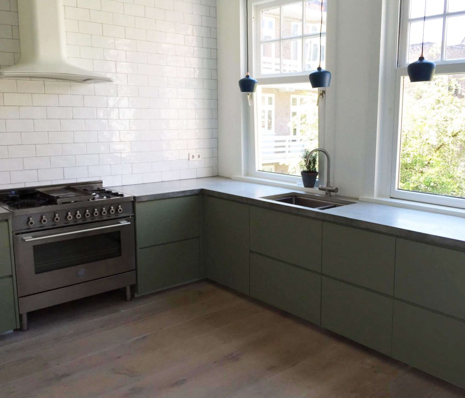 Бодарп серо-зеленый кухня икеа