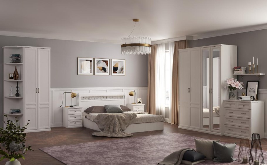 Лазурит спальня Белладжио белая