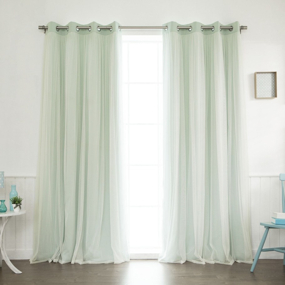 Шторы мятного цвета
