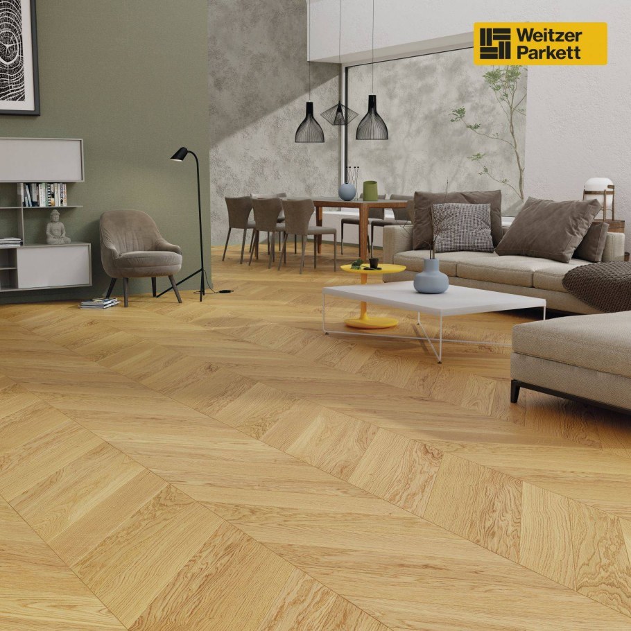 Паркет елочка дуб Селект