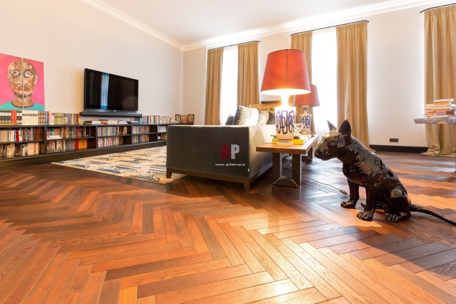 Советский паркет в современном интерьере