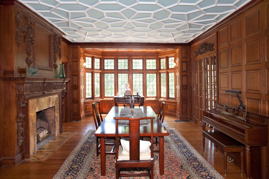 Кессонный потолок в интерьере