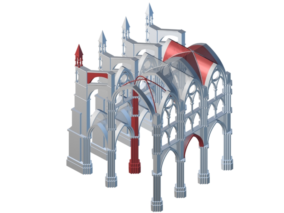 Контрфорсы в готической архитектуре