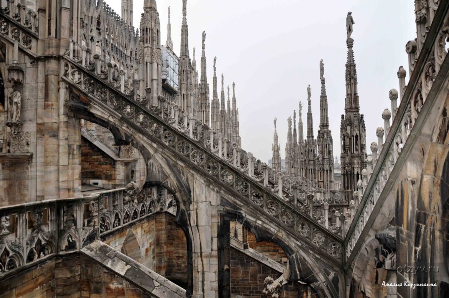 Миланский собор контрфорсы