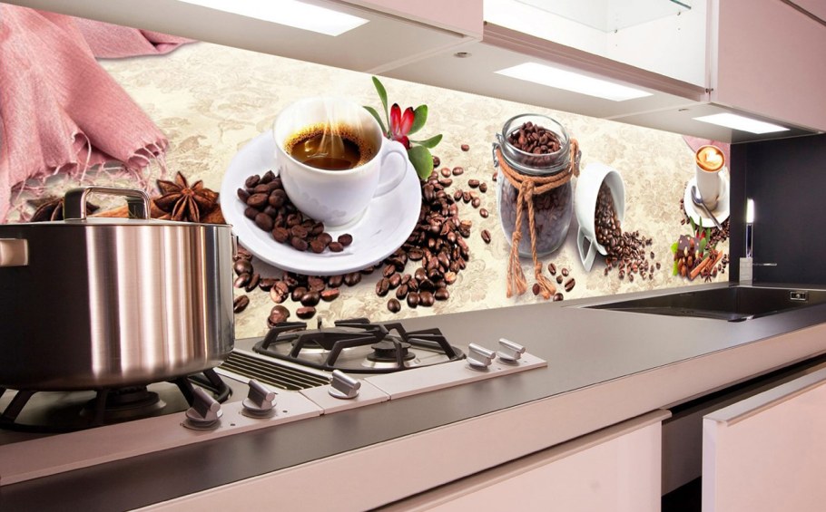 Кухонные фартуки для кухни на стену