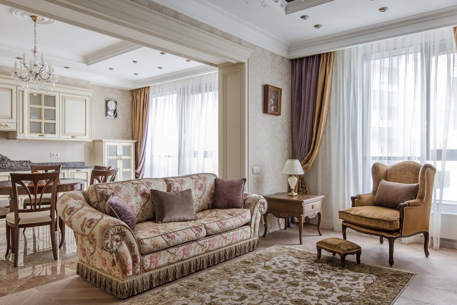 Красивые квартиры в классическом стиле