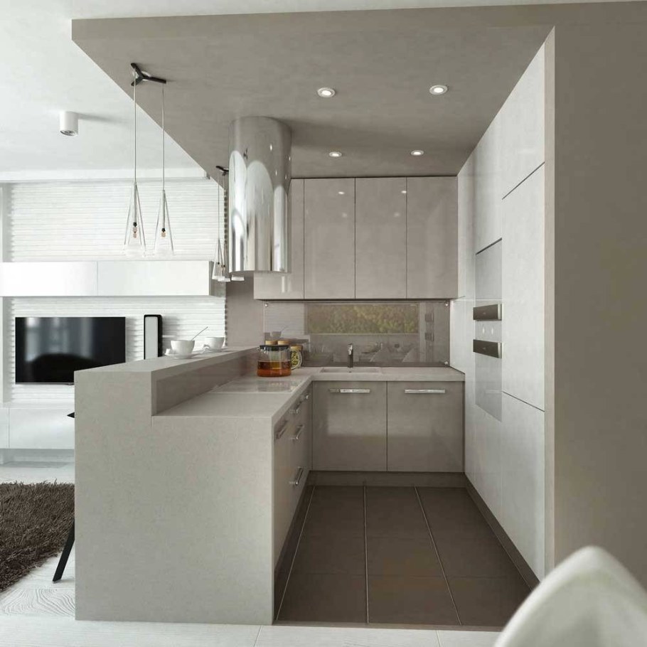 Маленькие п образные кухни