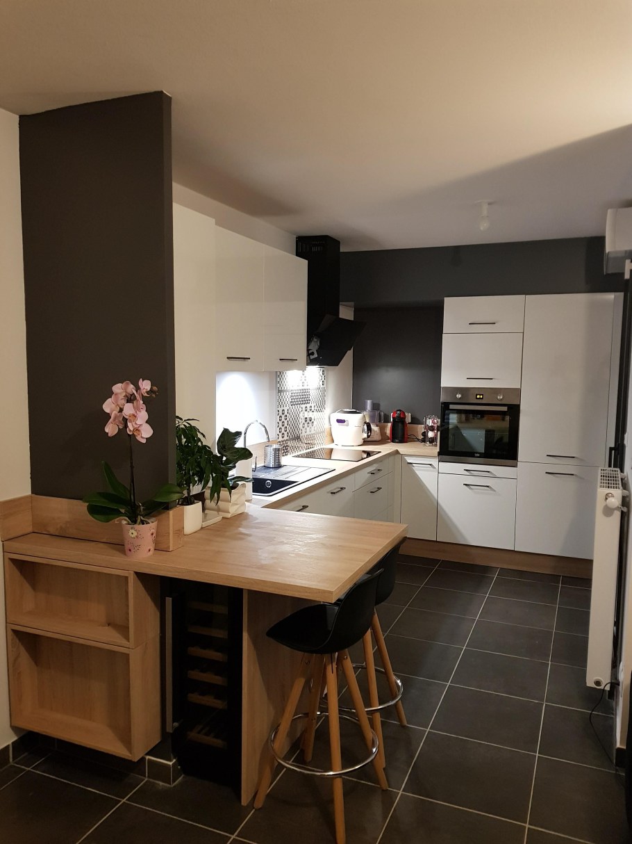 Кухня гостиная буквой п