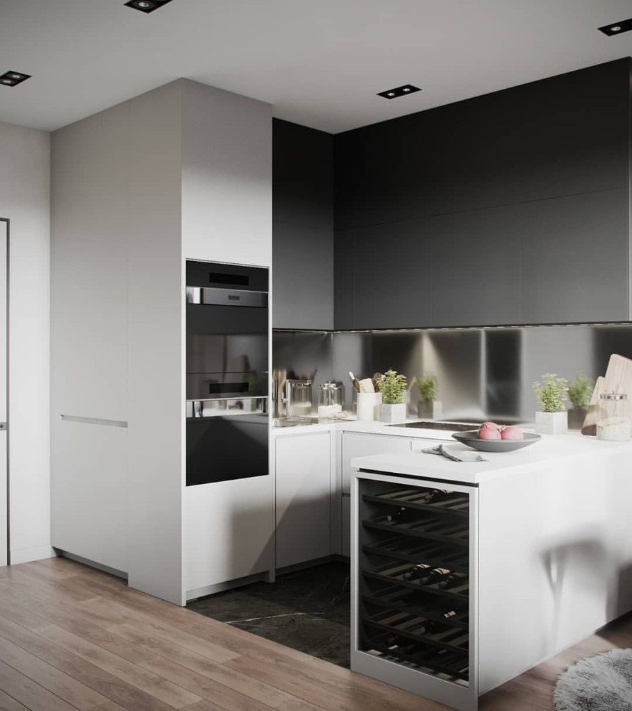 Стильная маленькая кухня