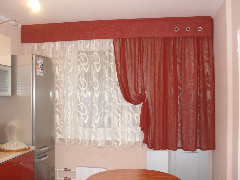 Карнизы на кухню для штор