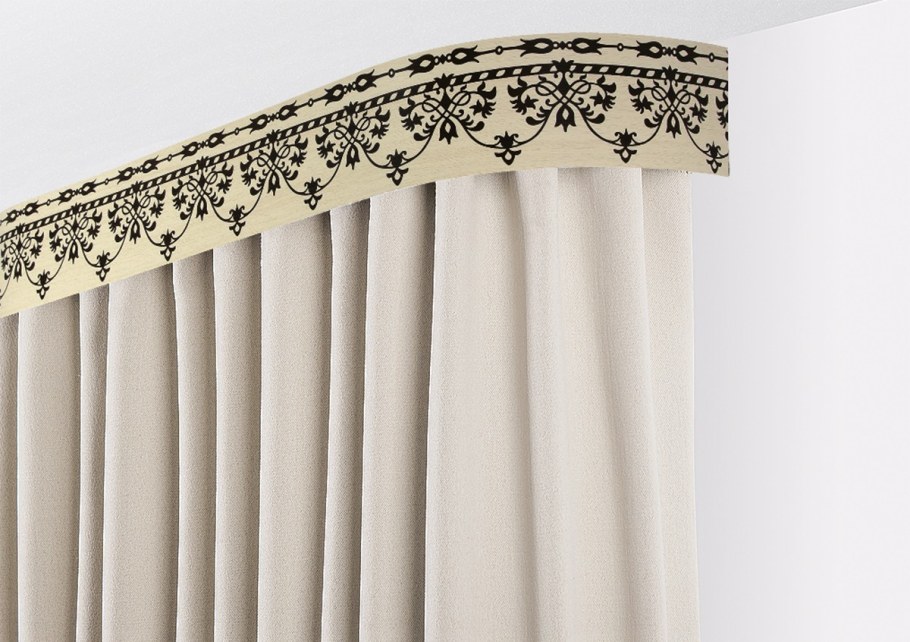 Карниз Богемия "белый/золото"