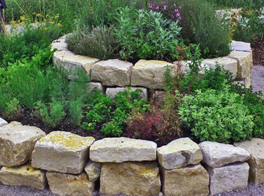 Красивые клумбы из камней