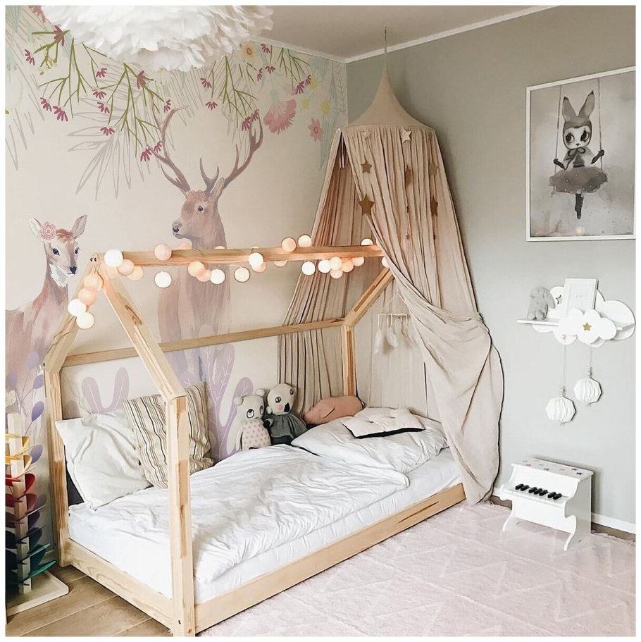 Кровать домик для девочки