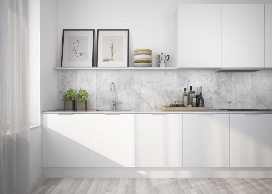 Кухня икеа Воксторп серая