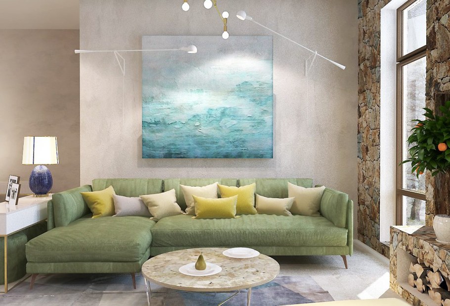 Гостиная в средиземноморском стиле