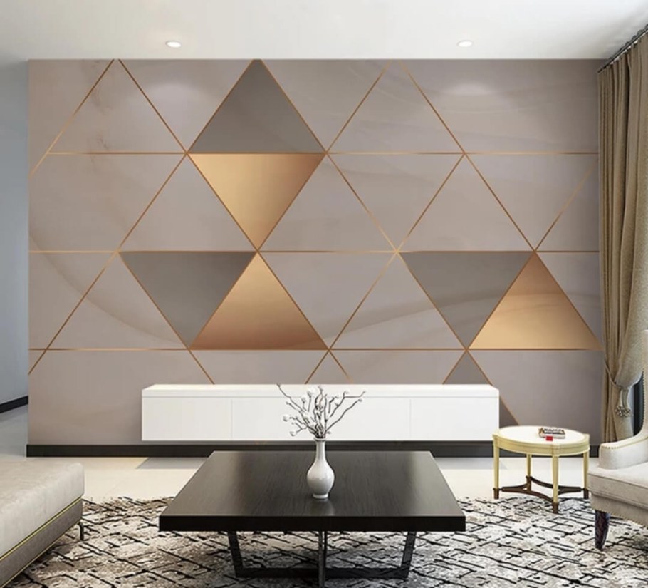 Геометрический декор стен
