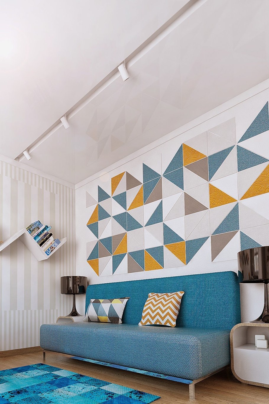 Геометрические фигуры на стене