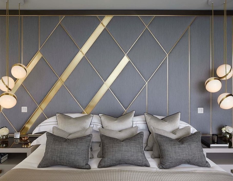 Мягкие панели на стену в спальню