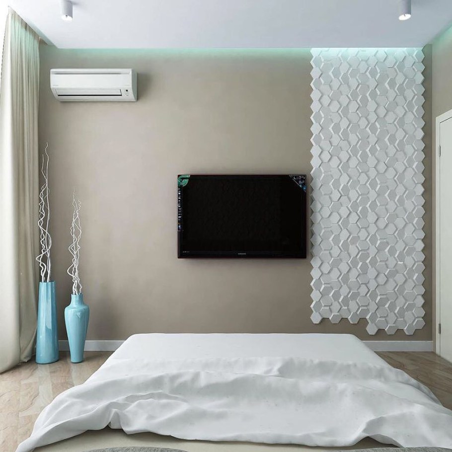 3д панели в спальне