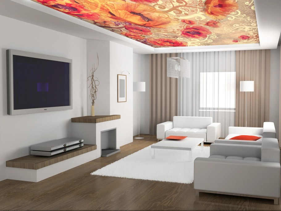 Современный интерьер зала