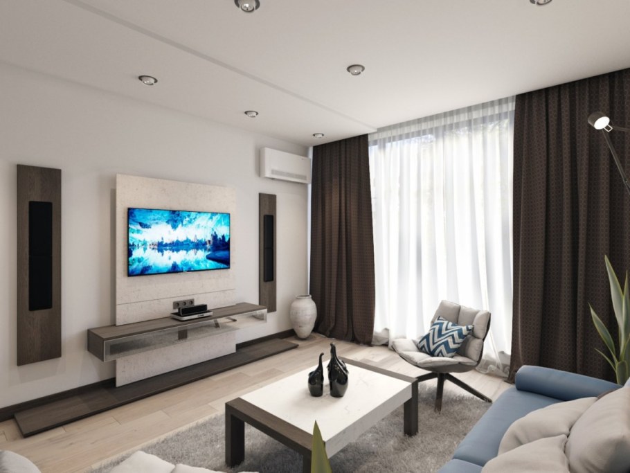 Зал в стиле Минимализм