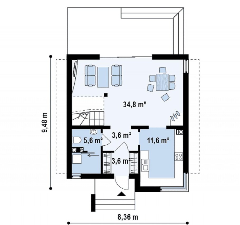 Планировка дома 110 кв м двухэтажный