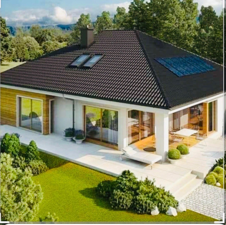 Одноэтажный дом 120кв с террасой