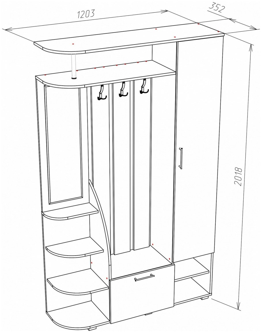 Прихожая Твист м4