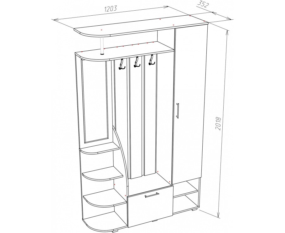 Прихожая НК-мебель Твист
