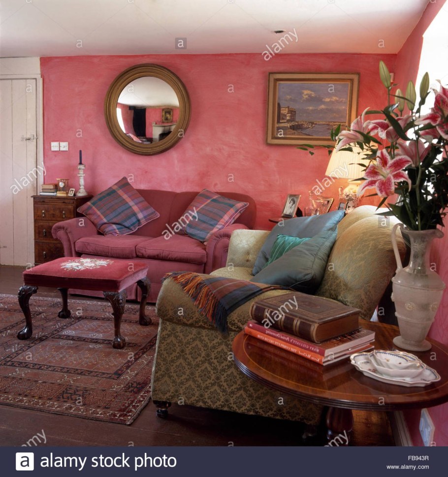 Сочетание розового в интерьере