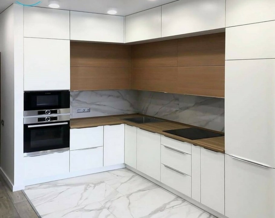 Кухня белый глянец