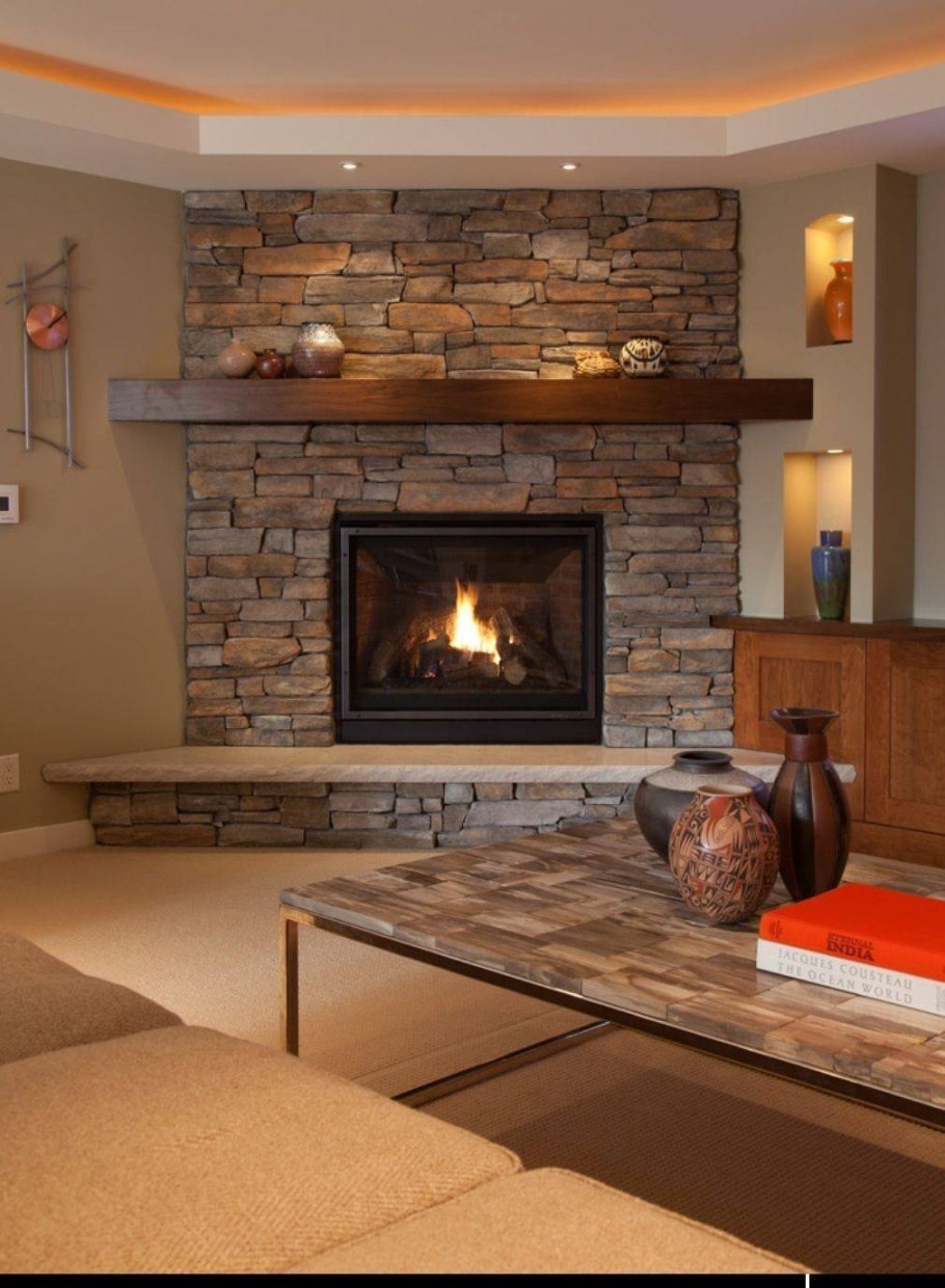 Угловой камин