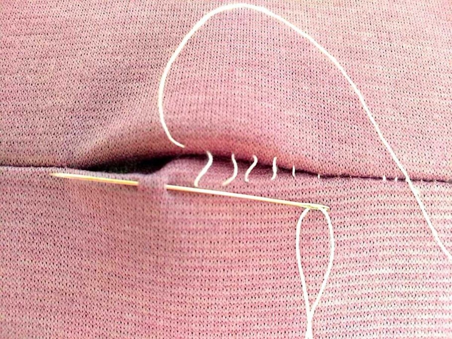 Невидимый шов для сшивания дырки