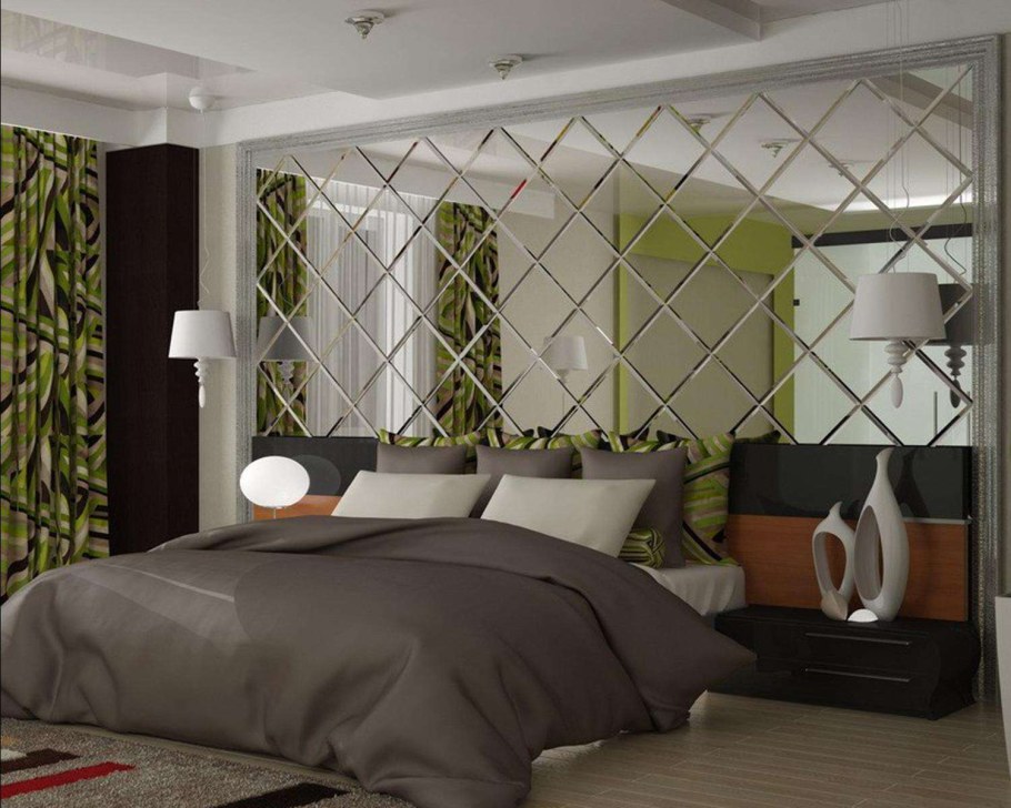 Зеркальная плитка с фацетом 30х30