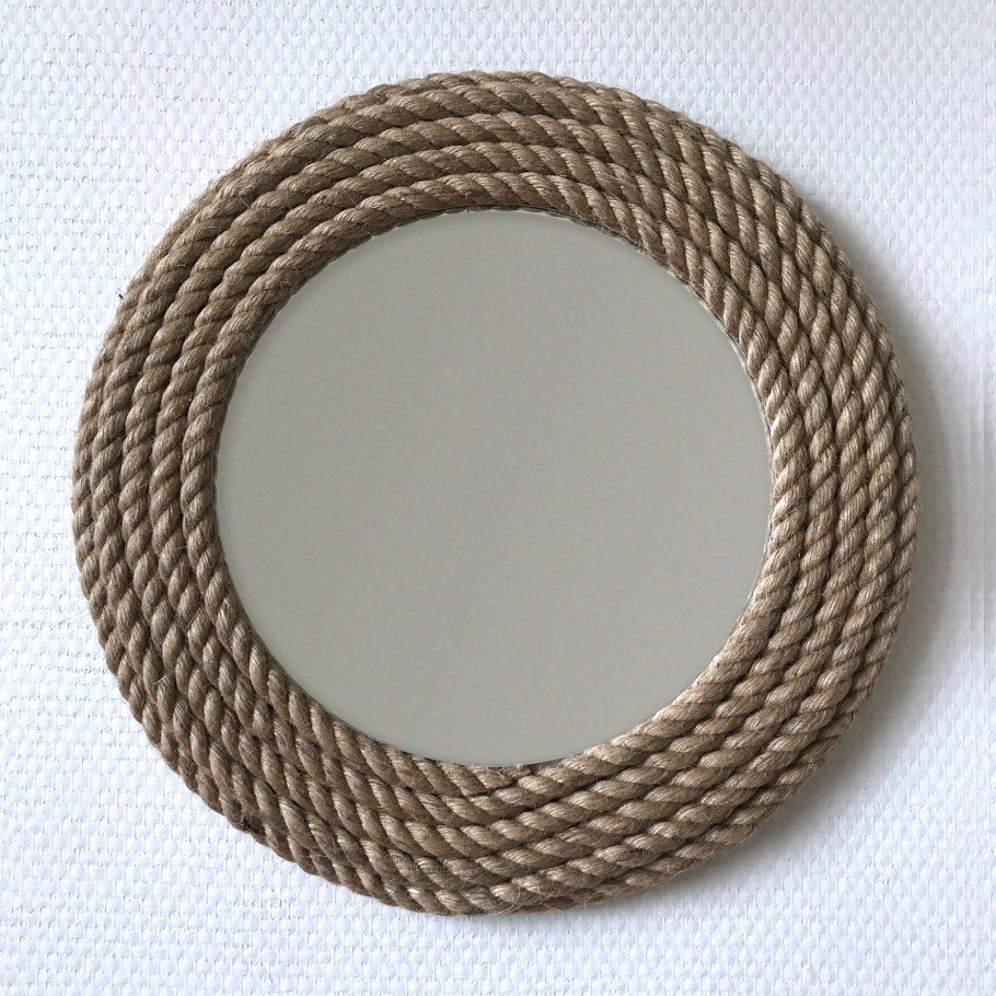 Декор зеркала канатом